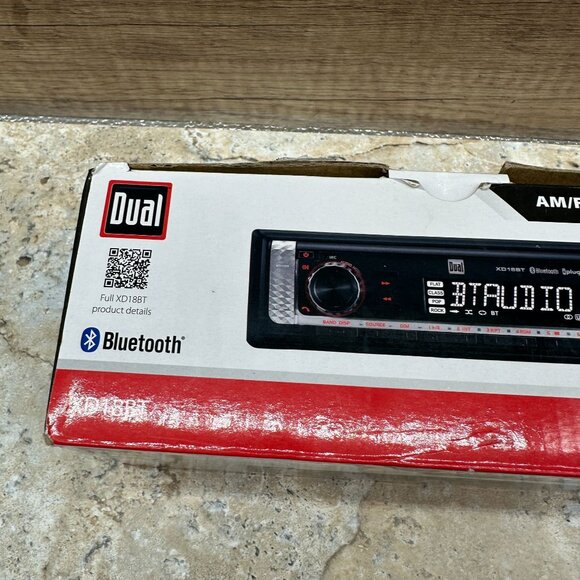 Dual Car Stereo Head Unit XD18BT Single DIN 200 Watts Bluetooth, USB NIB - Picture 7 of 12